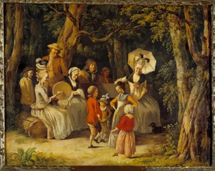 Børns dans 1700-tallet (olie på lærred)