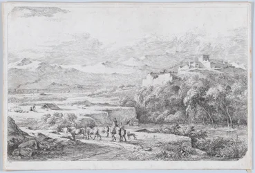 Landskab efter Van der Cabel, ca. 1773.