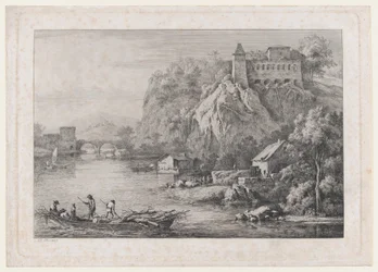 Udsigt over de barfodede karmelitters kloster i Lyon, 1807.