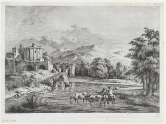 Udsigt over Vesta-templet, 1774.