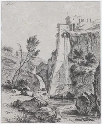 Vandfald efter Breenberg, 1764.