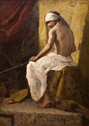 Arabe asis, ingen dato. (Olie på lærred)