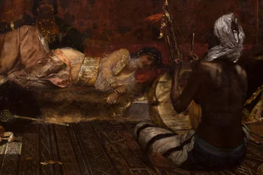 Interiør af et harem i Marokko (detalje)
