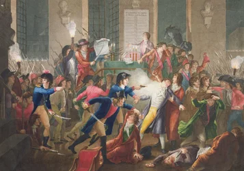 Arresten af Robespierre den 27. juli 1794 efter Fulchran-Jean Harriet, ca. 1796