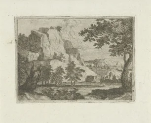 Rock i et flodlandskab
