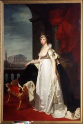 Portræt af kejserinde Elisabeth Alexeievna (Elizabeth Alexeievna, prinsesse Louise Augusta af Baden eller Baden