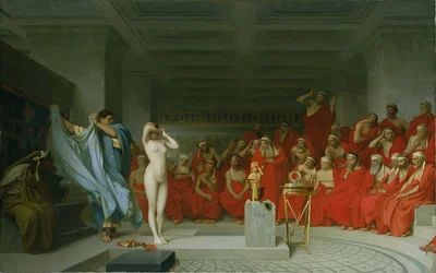 Phryne før areopagus