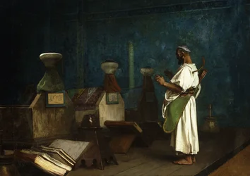Bøn ved sultanens grav; Le Tombeau des Kalifes a Brousse, 1878