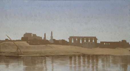 Udsigt over Nilen ved Luxor, 1857