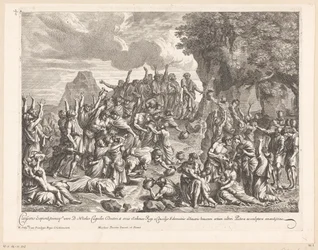 Moses slår vand ud af klippen