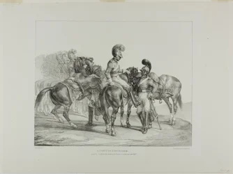 A Party of Life Guards, plade 5 fra Various Subjects Drawn from Life and on Stone (The English Suite)