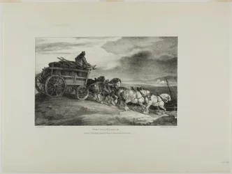 The Coal Wagon, planche 7 fra Various Subjects Drawn from Life and on Stone (The English Suite)