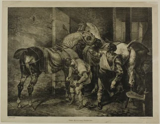 The English Farrier, plade 10 fra Various Subjects Drawn from Life on Stone