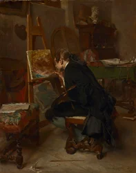 En maler, 1855