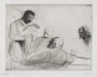 Før måltidet på Emmaus.