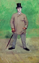 Jacques-Emile Blanche (1861-1942) 1884 (olie på kort)