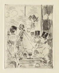 Caféen i det nye Athen, ca. 1876.