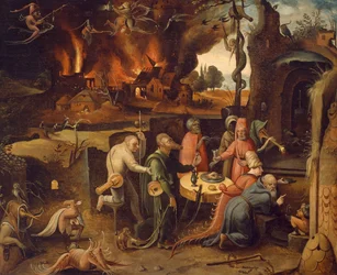Temptation of St Anthony, af Jan Mandyn (ca. 1500-1560)