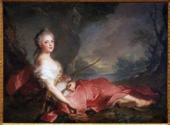 Madame Adelaide en Diane - Maleri af Jean Marc (Jean-Marc) Nattier (1685-1766), olie på lærred