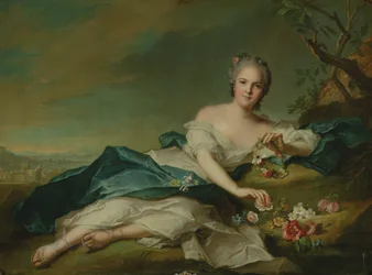 Portræt af Henrietta i Flora, 1742