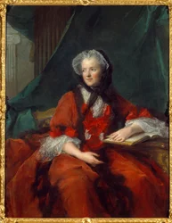 Portræt af Marie Lescszinska, dronning af Frankrig (Leczinska, Lescszinka eller Leszinka