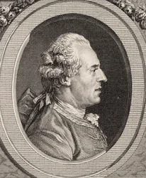 Portræt af violinisten og komponisten Jean Joseph Cassanéa de Mondonville 1711-1772.
