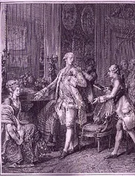 The Grand Toilet, graveret af A.L. Romanet (1742-c.1810)