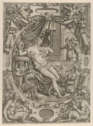 Cleopatra bidt af en asp, 1535-55.