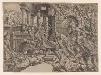 Sækken af Troja, 1535-55.