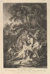 Les nimfes au bain nymferne ved badet, 18. århundrede.