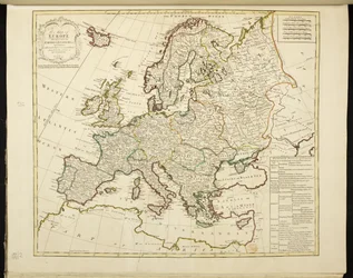 Kort over Europa