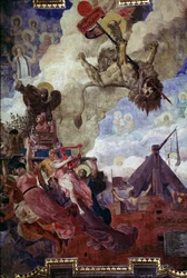 Allegori over Simon IV af Montforts død