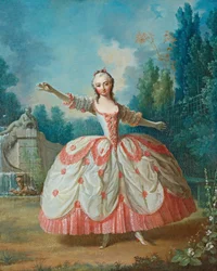 Portræt af Barbara Campanini 1721-1799, kendt som La Barbarina, 1721