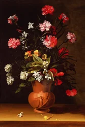 Stilleben med blomster
