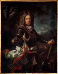 Portræt af Charles Henri de Lorraine, Prins af Vaudemont (1649-1723), søn af Charles IV. Maleri af Jean Ranc (1674-1735)