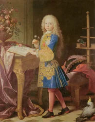 Portræt af Charles af Bourbon, ca. 1725-35 (olie på lærred)