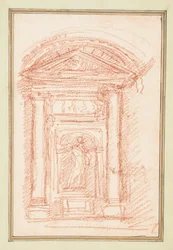 Niche med statue