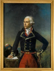 Portræt af Charles Francois Dumouriez, øverstkommanderende for Northern Armee 1792 (1739-1823) Maleri af Jean-Sebastien Rouillard (1789-1852) 1835 Søn. 1,35x1 m.