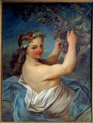 Bacchante-maleri af Jean Simon Berthelemy (1743-1811) Laon fra det 19. århundrede, Musee des Beaux Arts