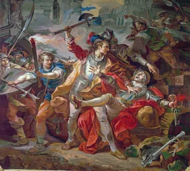 Mordet på Étienne Marcel (ca. 1316-58), forlæg til et Gobelins-tapet, 1783