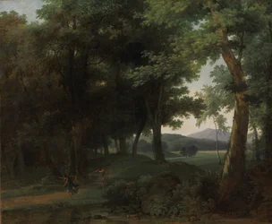 En skov med Apollo og Daphne, 1810