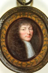 Ludvig XIV, konge af Frankrig (emalje)