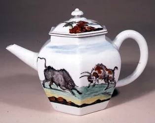 Chelsea tekande, ca.1755 (porcelæn)