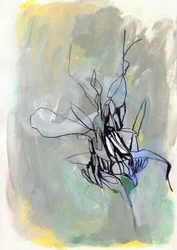 Abstrakt botanisk blomstring