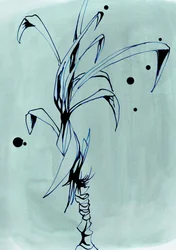 Minimalistisk plantetegning