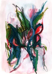 Livligt blomsterabstrakt