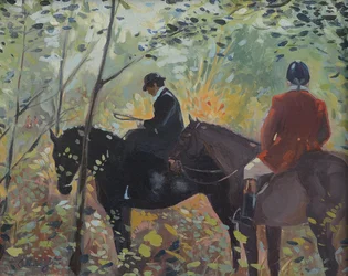 The Hunt - Waiting (olie på lærred)