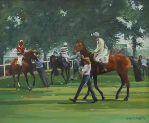 The Paddock, Windsor Races (olie på lærred)