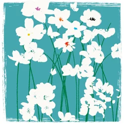turkise blomster