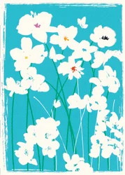 turkise blomster
